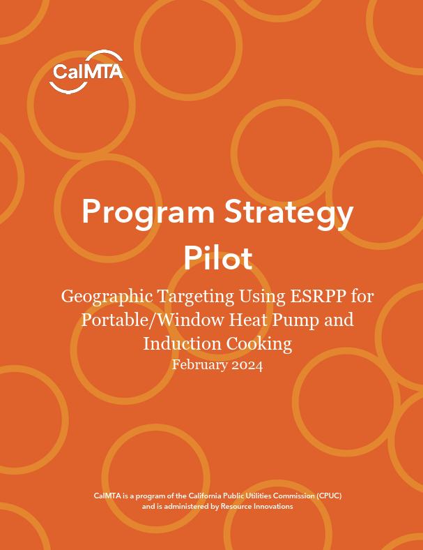 Program Strategy Pilot: Geographic Targeting Using ESRPP for Portable/Window Heat Pump and Induction Cooking