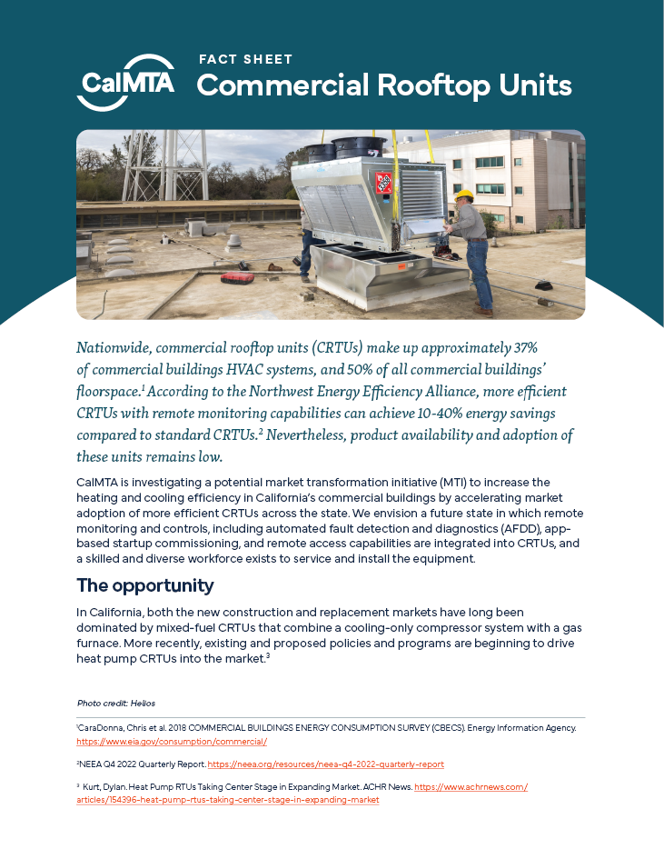 Commercial Rooftop Units Fact Sheet