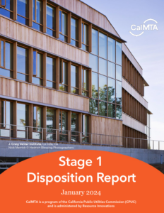 Stage 1 Disposition Report