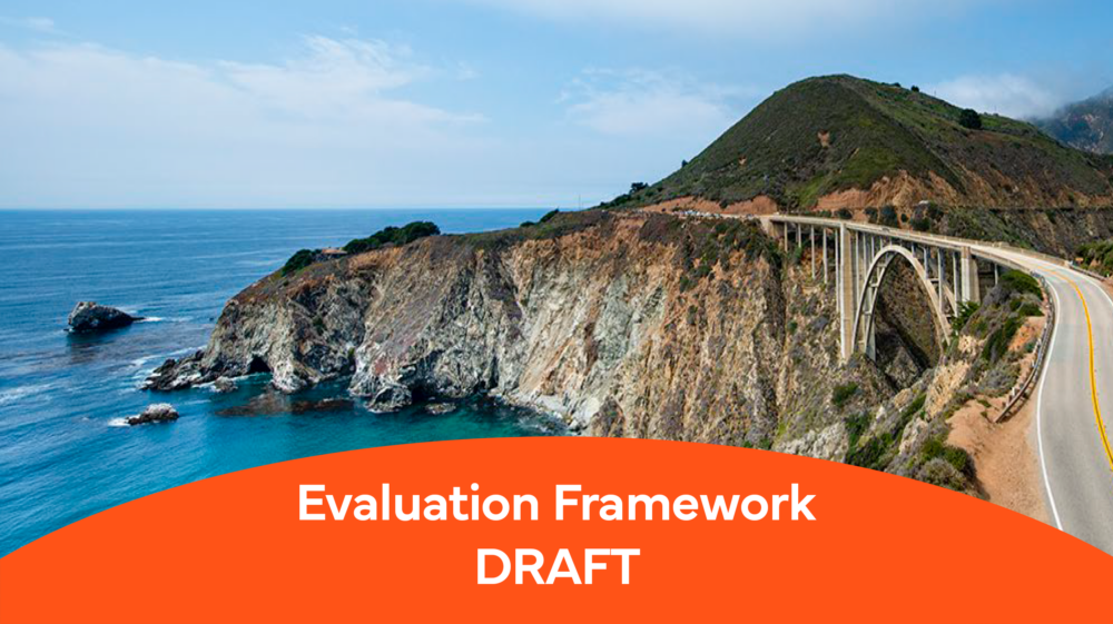 evaluation framework draft: image shows a coastal highway