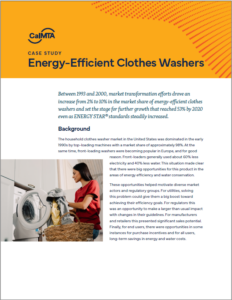 Cover of energy-efficient clothes washers case study